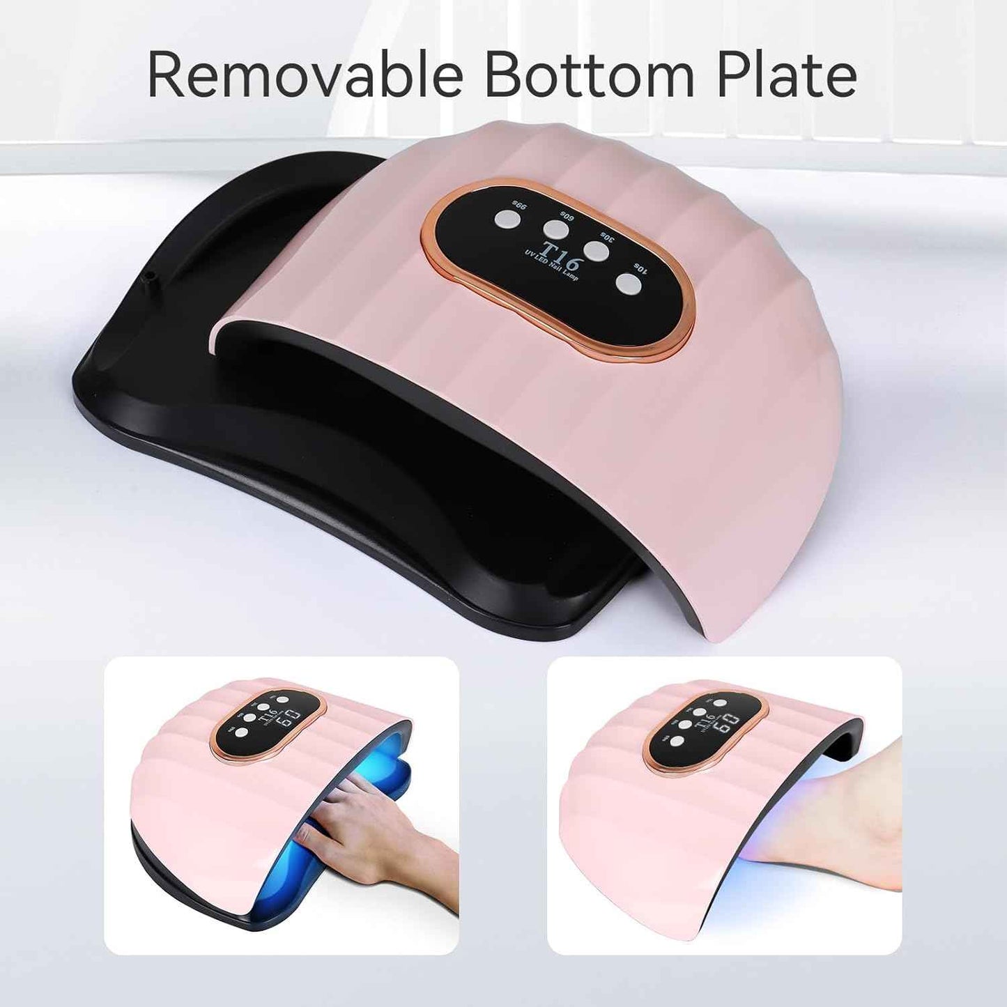 54W UV LED Nail Lamp - Quick-Dry Nail Polish Dryer with 4 Timer Settings for Gel Nails & DIY Nail Art