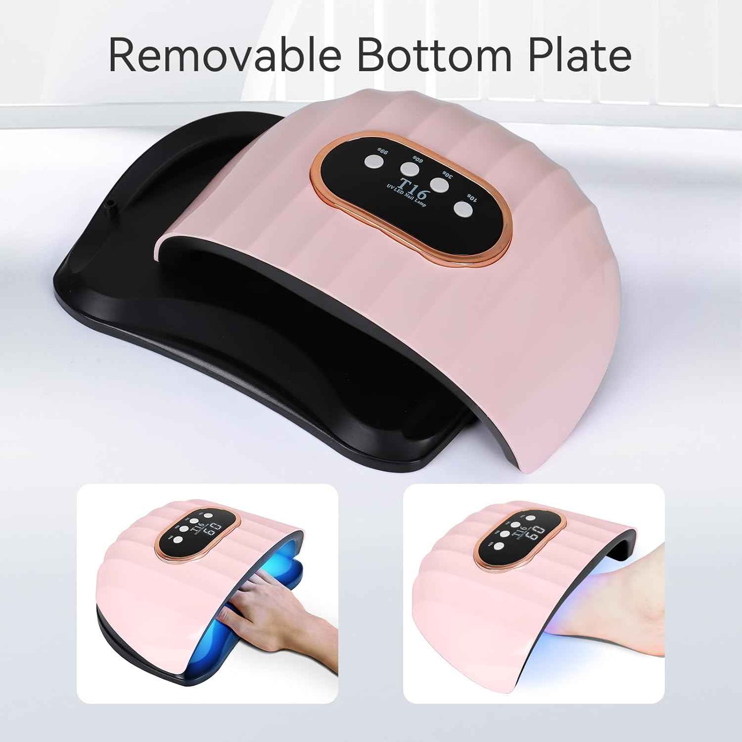 54W UV LED Nail Lamp - Quick-Dry Nail Polish Dryer with 4 Timer Settings for Gel Nails & DIY Nail Art