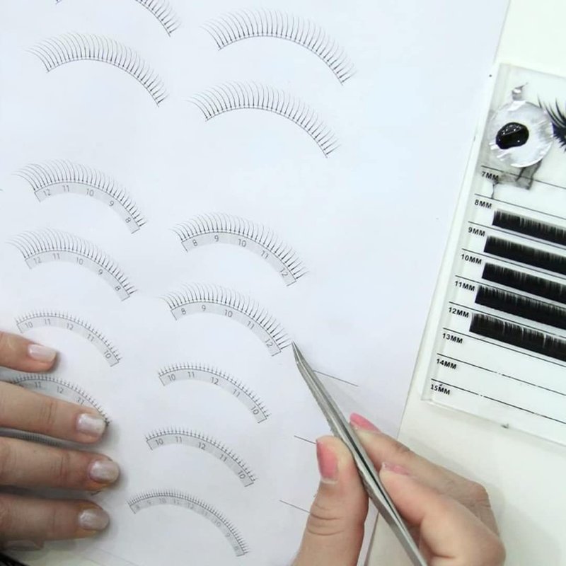 Jegapluso Lashes Training Exercise for Beginners Professional Eyelash Extensions Exercise Book