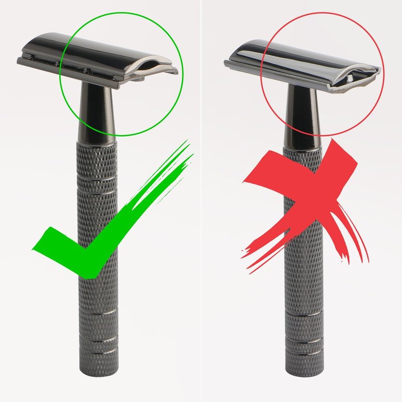 Matte Black Safety Razor - Single Blade Razor for Men | Eco-Friendly, Reusable Metal Design with 10 Stainless Steel Blades