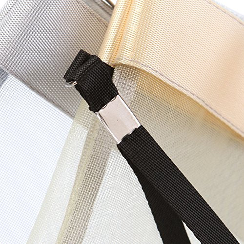 Sea Team 6pcs Multicolored Portable Travel Toiletry Pouch Nylon Mesh Cosmetic Makeup Organizer Bag with Zipper (ST-CB0616)