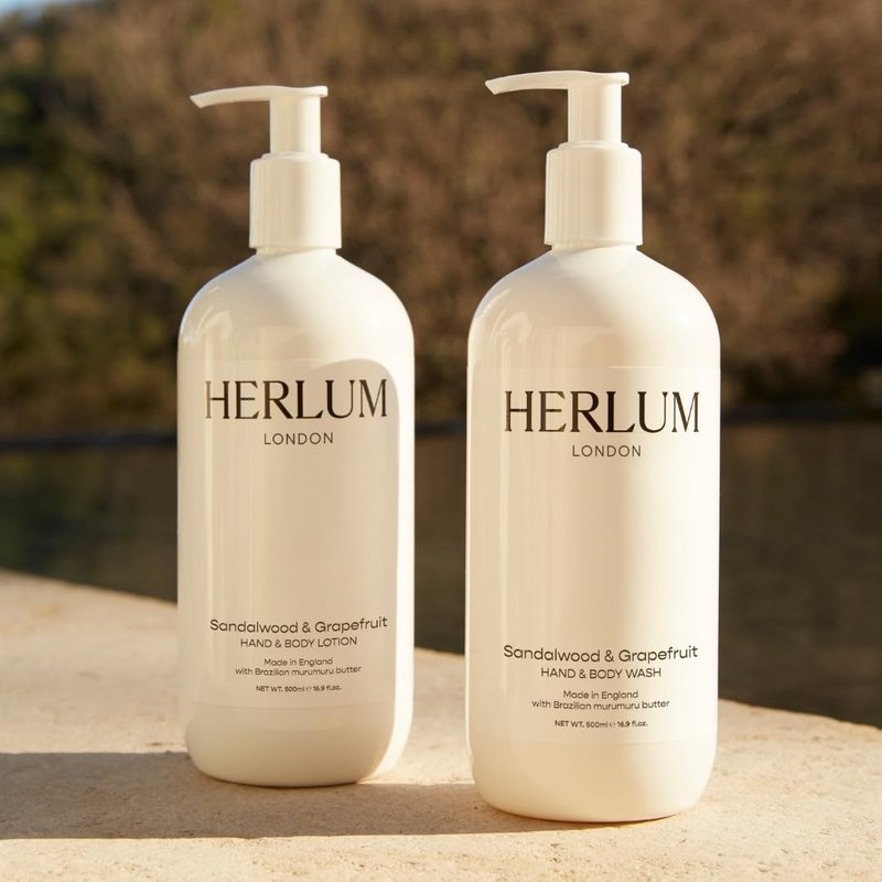 Murumuru Butter Hand & Body Lotion - Lightweight, Fast-Absorbing Formula | Vegan Grapefruit & Sandalwood Scent, 500ml