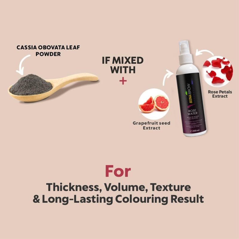 Mina iBrow Hair Color Refill Pack, Natural Spot Coloring Hair Tinting Powder, Water and Smudge Proof, No Ammonia, No Lead, Complete Gray Coverage, 120 Applications, Medium Brown