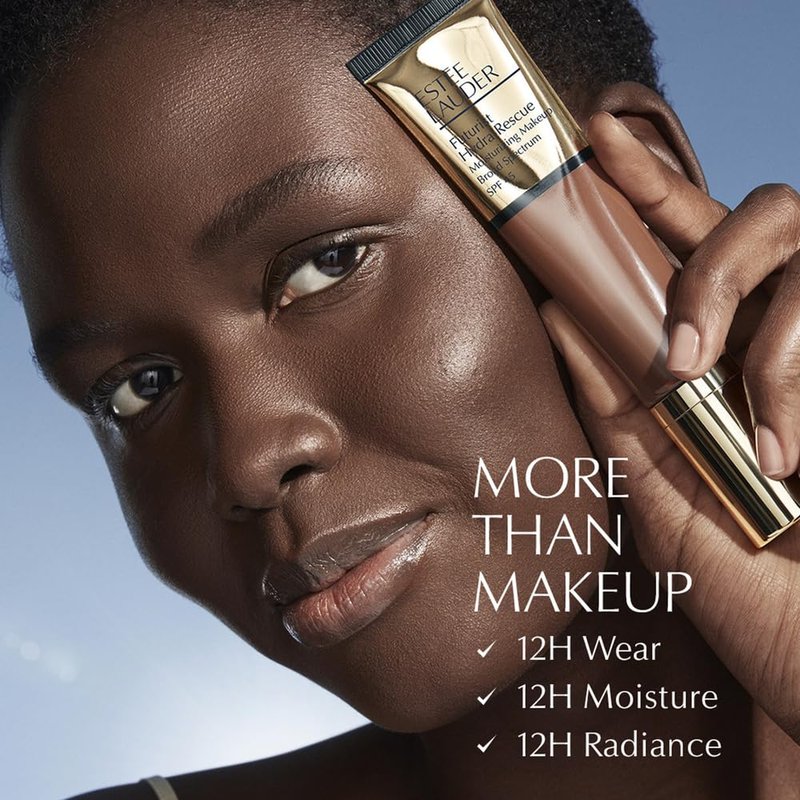 Estée Lauder Futurist Hydra Rescue Moisturizing Foundation Makeup SPF 45 for a 12-Hour Glow, 1.2 Fl Oz, 8C2 Intense Java