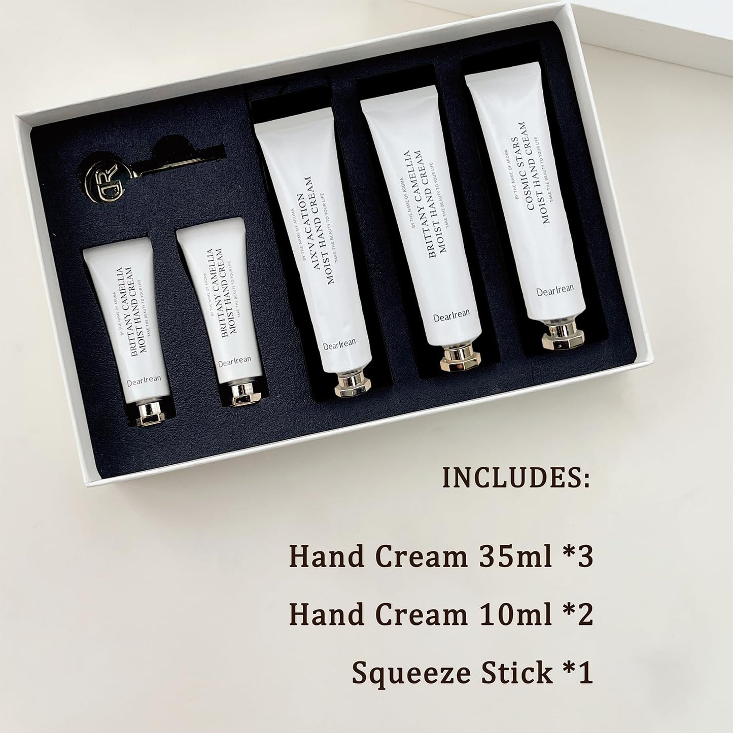 Hydrating Hand Cream Gift Set - 5-Piece Travel Lotions for Dry Hands, Moisturizing & Nourishing