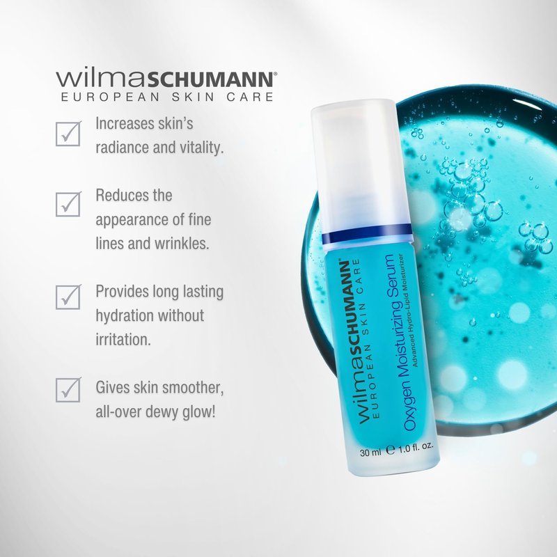 Wilma Schumann Oxygen Moisturizing Serum, 30 ml - Reduces lines and wrinkles, Long lasting hydration without Irritation, Increases skin's radiance and vitality - Anti Aging Face Serum for Women