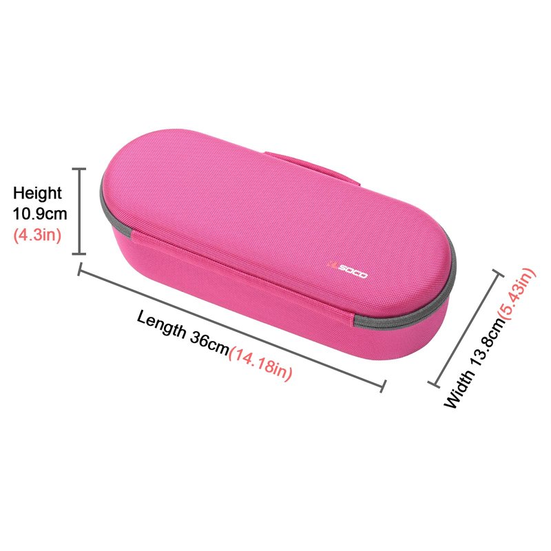 RLSOCO Travel Case for Dyson Supersonic/Supersonic Nural Hair Dryer & Dyson Airwrap/Airwrap i.d./Airwrap Co-anda2x Multi-Styler, Storage Hair Dryer/Airwrap Only for easy travelling (Pink)