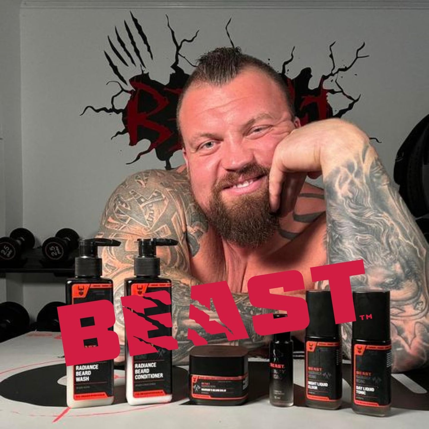 Beard Struggle Eddie Hall Body Wash - Ragnarok Rising Cologne Scent | Deep Cleanse, Vegan-Friendly, 8 fl oz