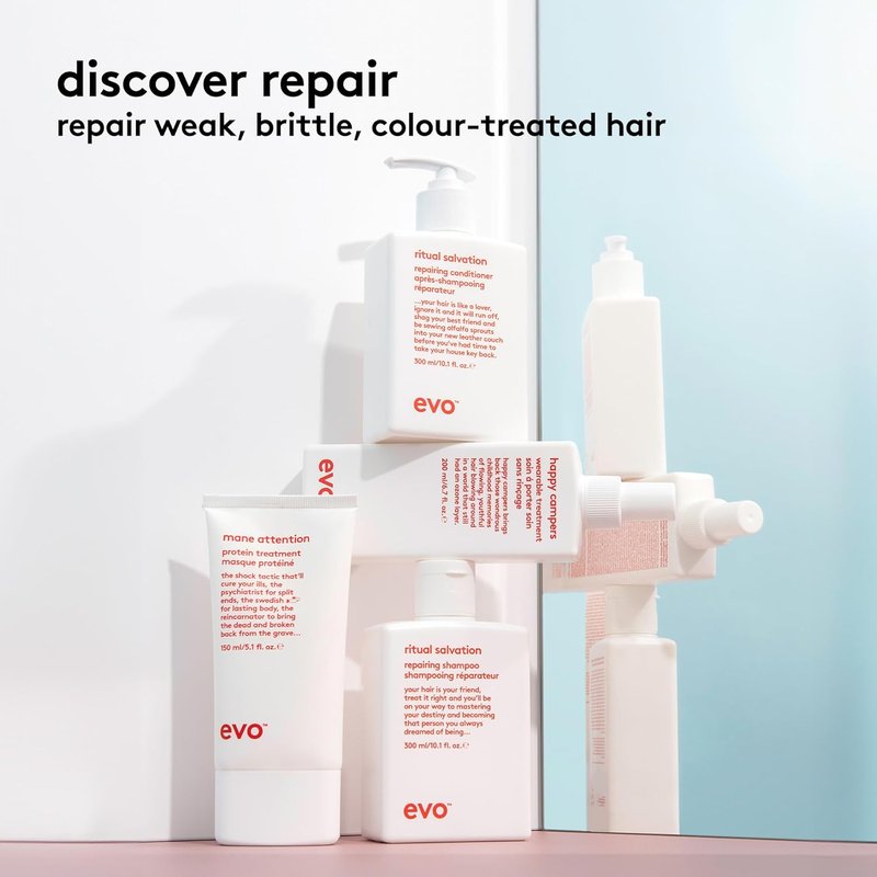 EVO Mane Attention Protein Treatment for Color-Treated Hair - Strengthens & Moisturizes Weak Locks