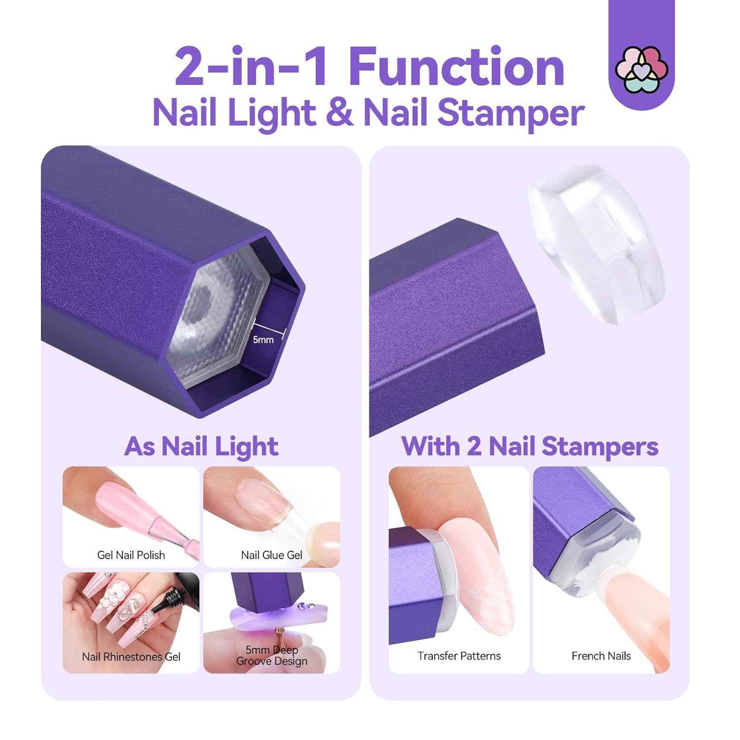 SAVILAND 30-Color Dip Powder Nail Kit with UV Light & Nail Drill - Starter Set for Spring/Summer