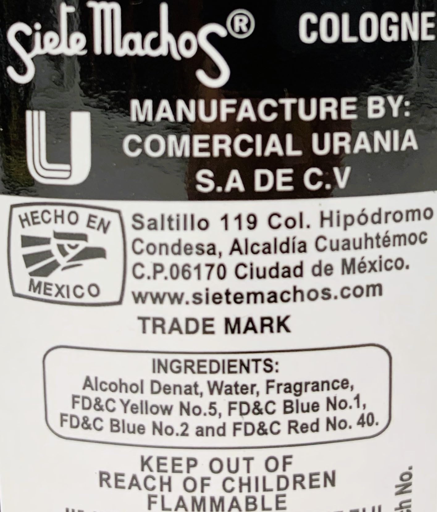Siete Machos URANIA Original Cologne 25.37 oz. (750ml) (1 Pack)