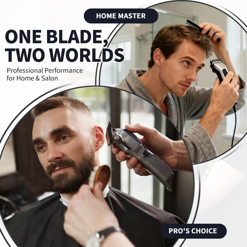 Professional 3 Hole Standard Clipper Replacement Blade Compatible with Designer, Senior, Cordless Designer, and Pilot clippers (Black) (3 Pack)