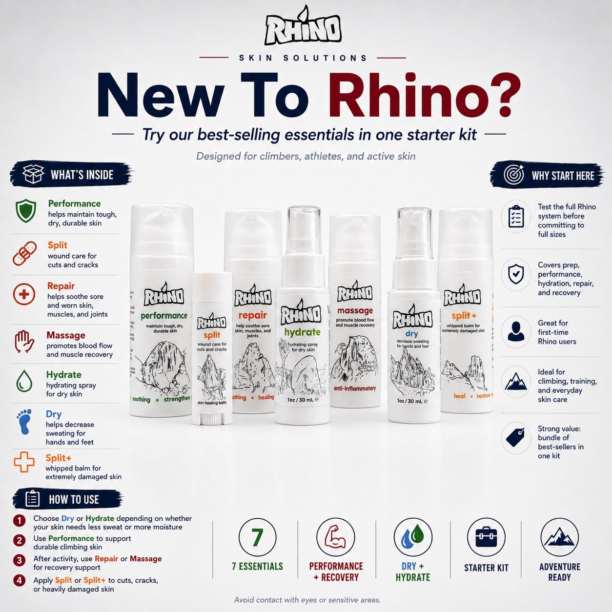 Rhino Performance Cream – Non-Aluminum Antiperspirant for Hands & Feet | Moisturizing & Skin-Friendly Formula