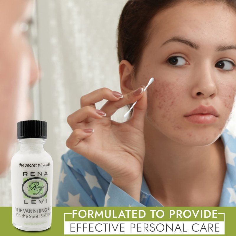 Rena Levi Acne Spot Pimple Drying Lotion - For Face and Body Use, Dries Out Blemishes and Pores - 1oz