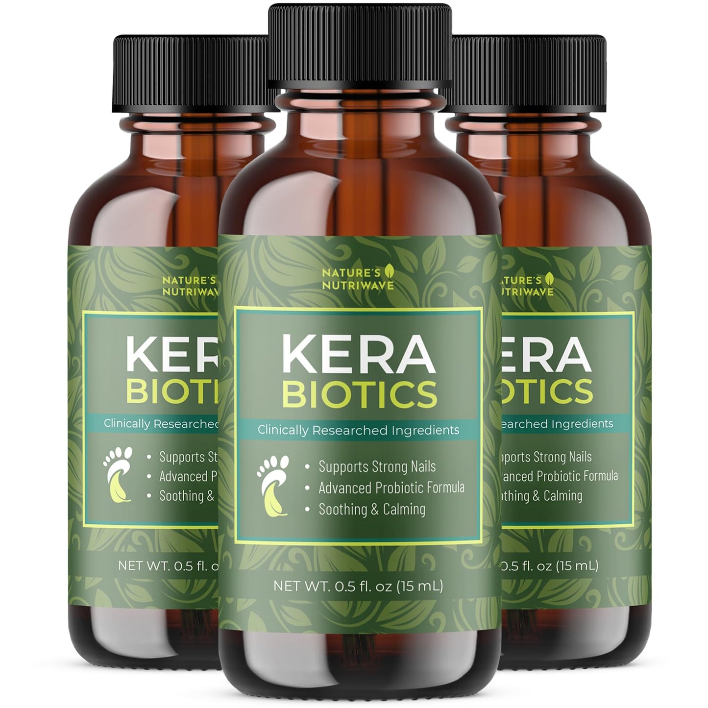 Daily Foot & Nail Support with Probiotics & Plant Extracts – KeraBiotics 15ml