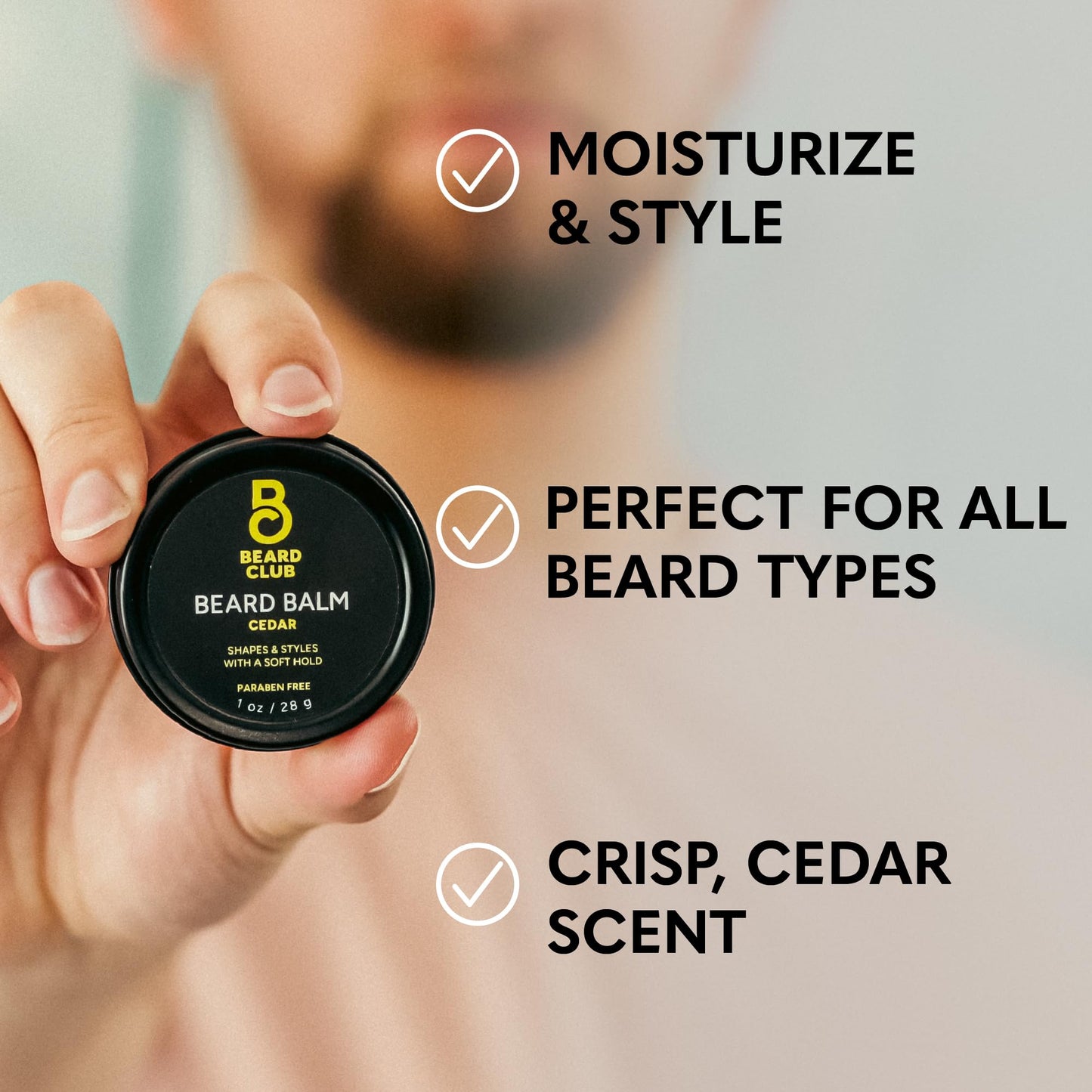 The Beard Club Beard Care Kit & Mens Grooming Kit - Essentials for a Healthier Looking, Stylish Facial Hair - Straight Edge Razor, Shampoo, Cedar Balm & Oil, and Boar Bristle Brush