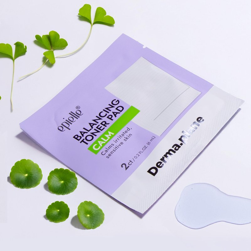 Epielle Balancing Toner Pads 5 Packs Individually Wrapped, Calming & Hydrating Irritated, Sensitive Skin with CICA & Salicylic Acid, Cotton Gauze & Glutathione Jelly, Korean Skin Care (5 Toner Pads)