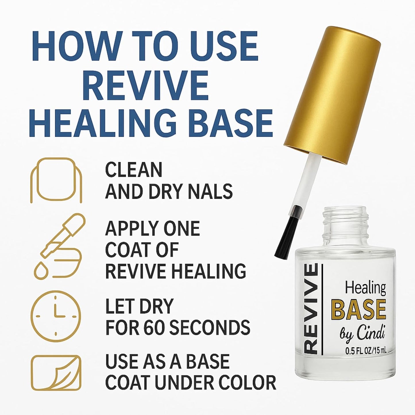 2-Pack Nail Strengthening Treatment – Repairing Middle Coat Duo for Damaged Nails – 7-Free & Non-Toxic, Safe for Kids