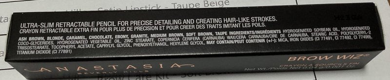 Anastasia Beverly Hills Mini Brow Wiz - Travel-Size Ultra-Slim Retractable Eyebrow Pencil for Professional Hair-Like Strokes and Precision Detail - Soft Brown