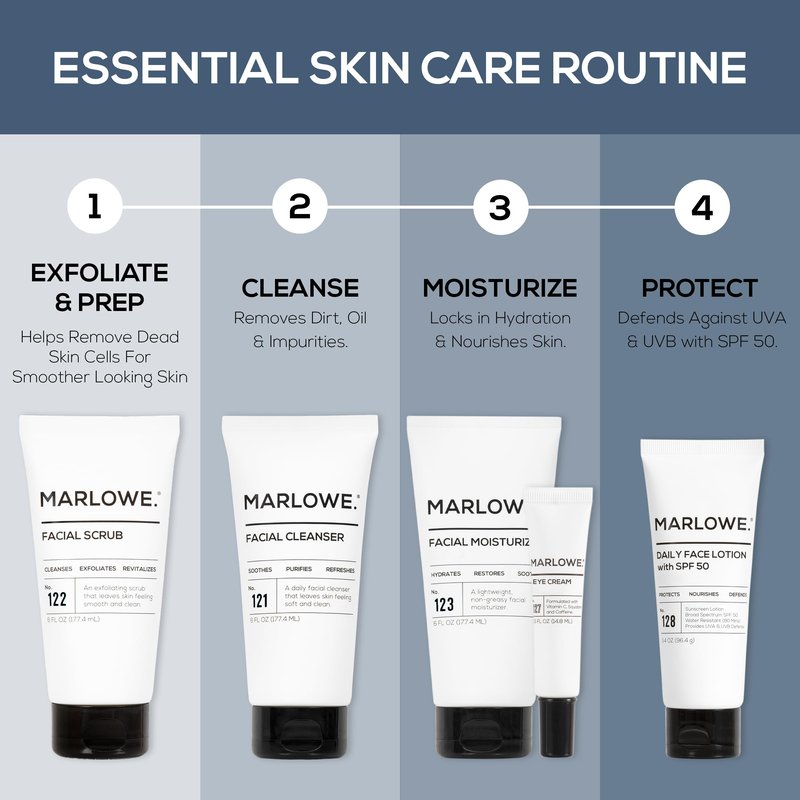 MARLOWE. Facial Moisturizer for Men, 6 oz, Lightweight, Non-Greasy Daily Face Lotion, Hydrates, Nourishes & Soothes, Clean, Vegan Formula with Aloe Vera & Green Tea Extract, Fresh Aloe Citron Scent