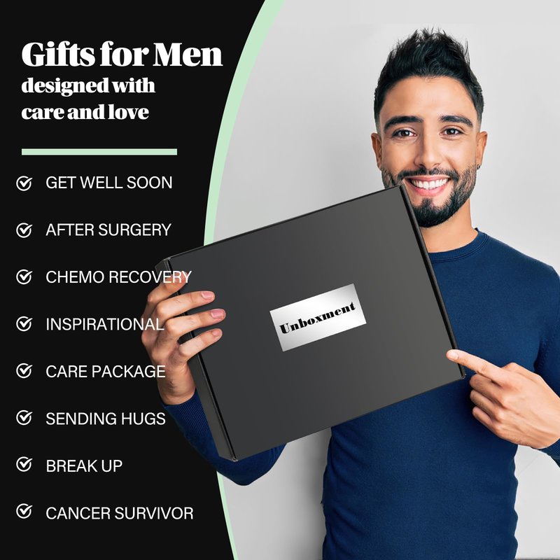 UNBOXMENT Care Package for Men, Get Well Soon Gifts Basket