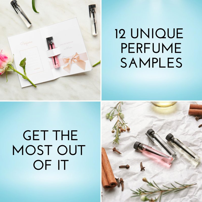 Tradeberry High End Designer Perfume Sample Set for Women - Pack of 12 Perfume Samples for Women