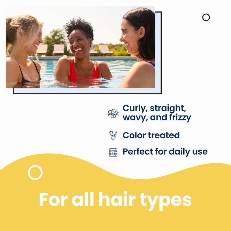 AQUA GUARD Pre-Swim Hair Defense | Family Size for More Swims Per Bottle | Prevents Chlorine Damage + Softens Hair While Swimming | Made in California | 16.9 oz