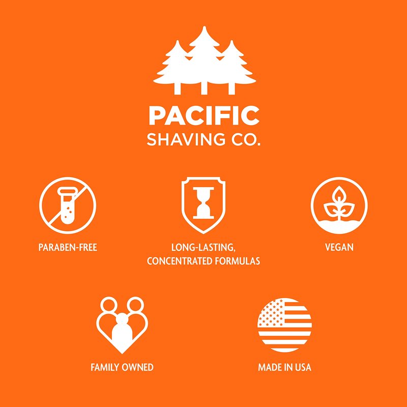 Pacific Shaving Company Caffeinated Shaving Cream & Aftershave Set - Shave Kit for Men - Antioxidant + Caffeine Enriched Shave Cream + Aftershave Lotion (7 Oz, 2 Pack)