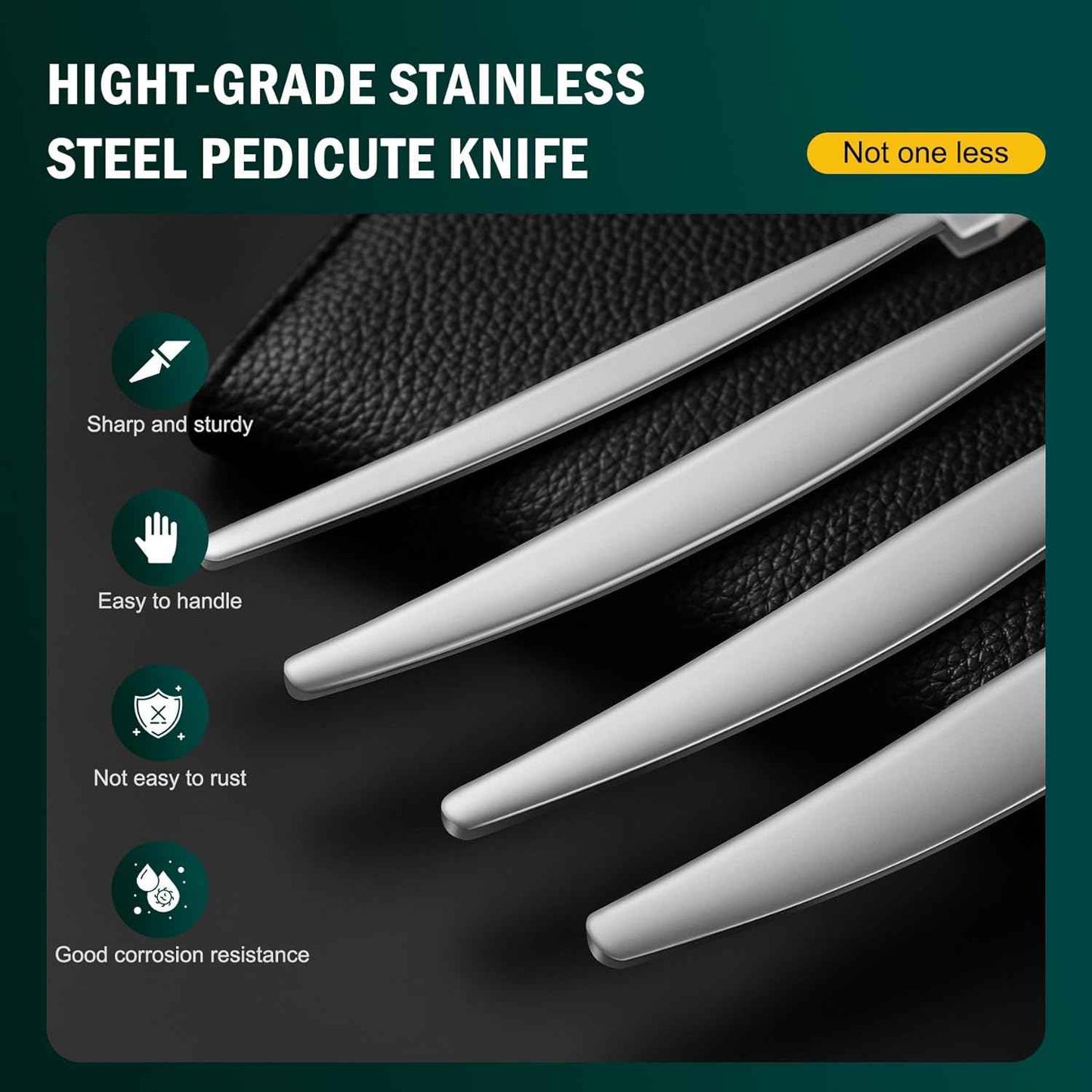 Professional 4PCS Pedicure Knife Set - Stainless Steel Ingrown Toenail & Callus Remover