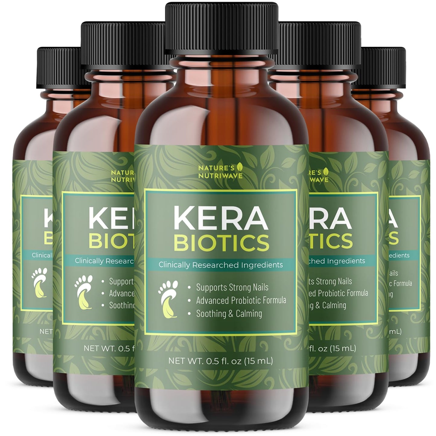 Daily Foot & Nail Support with Probiotics & Plant Extracts – KeraBiotics 15ml