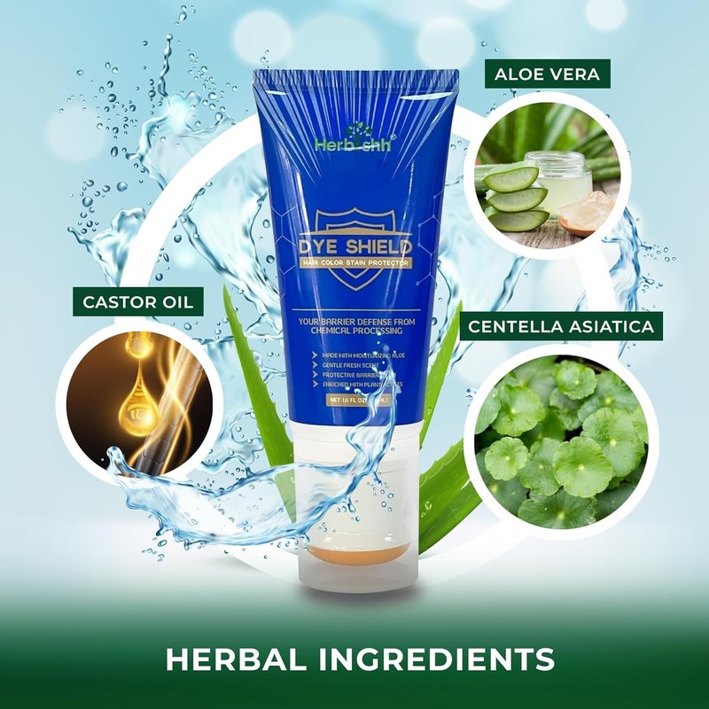 Herbishh Golden Brown 3 in 1 Hair Dye Shampoo 400 ML PPD Free + Hair Color Stain Protector – Dye Shield or Defender for Skin