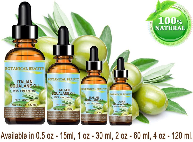 SQUALANE Oil - 100% Pure & Natural Moisturizer for Face, Body & Hair | 4 fl. oz (120 ml)