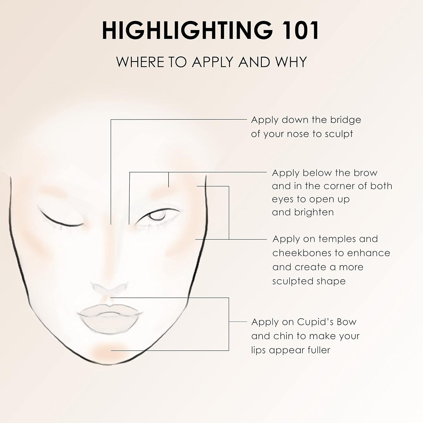 Temptu Airbrush Highlighter - Flawless Glow for All Skin Types | Easy Application