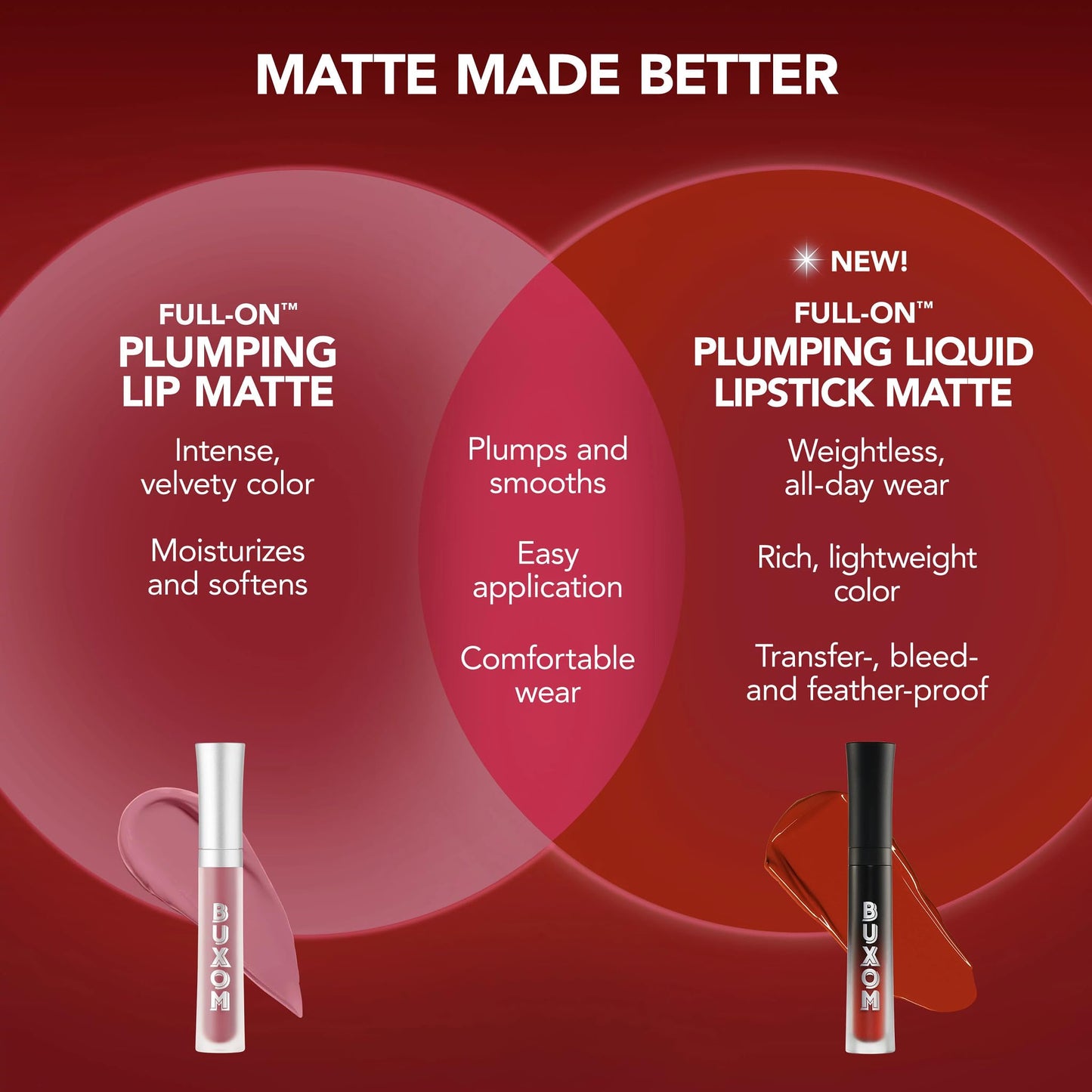 BUXOM Full-On Plumping Liquid Matte Lipstick, Dolly Diva