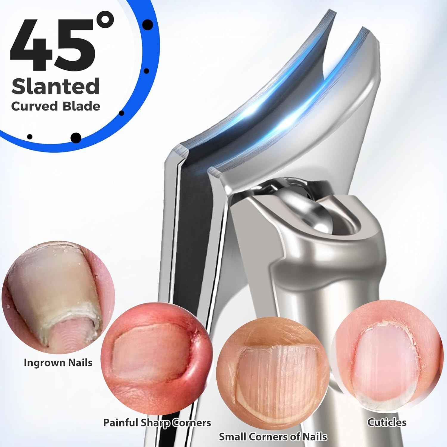 Professional Toenail Clippers for Seniors - Heavy Duty Nail Care for Thick Toenails