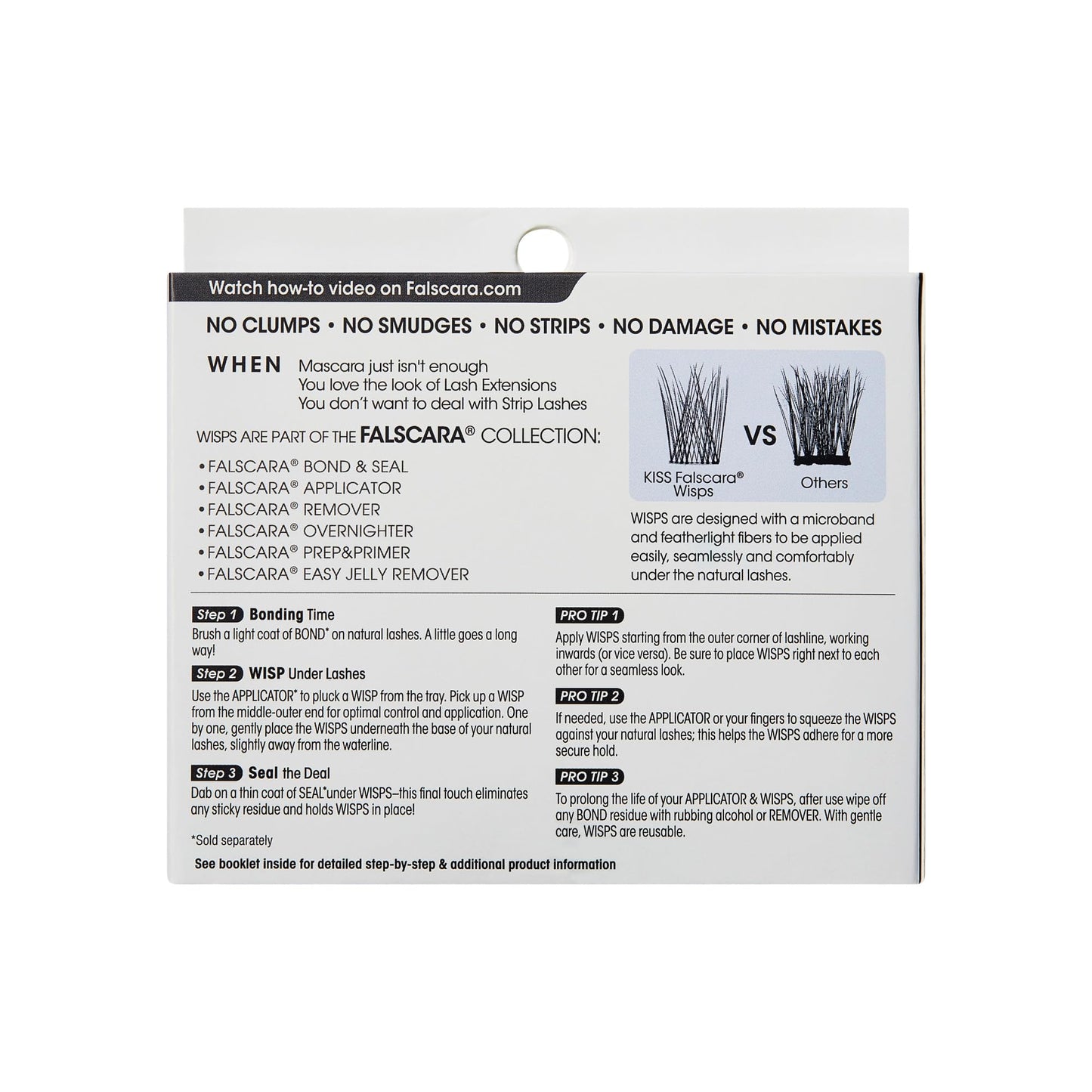 Falscara Ultra Natural False Eyelashes, Lash Extension Kit, Light & Airy Ultra Natural Volume Lash Clusters, 8mm-10mm-14mm, Water Resistant, 30 Lash Clusters