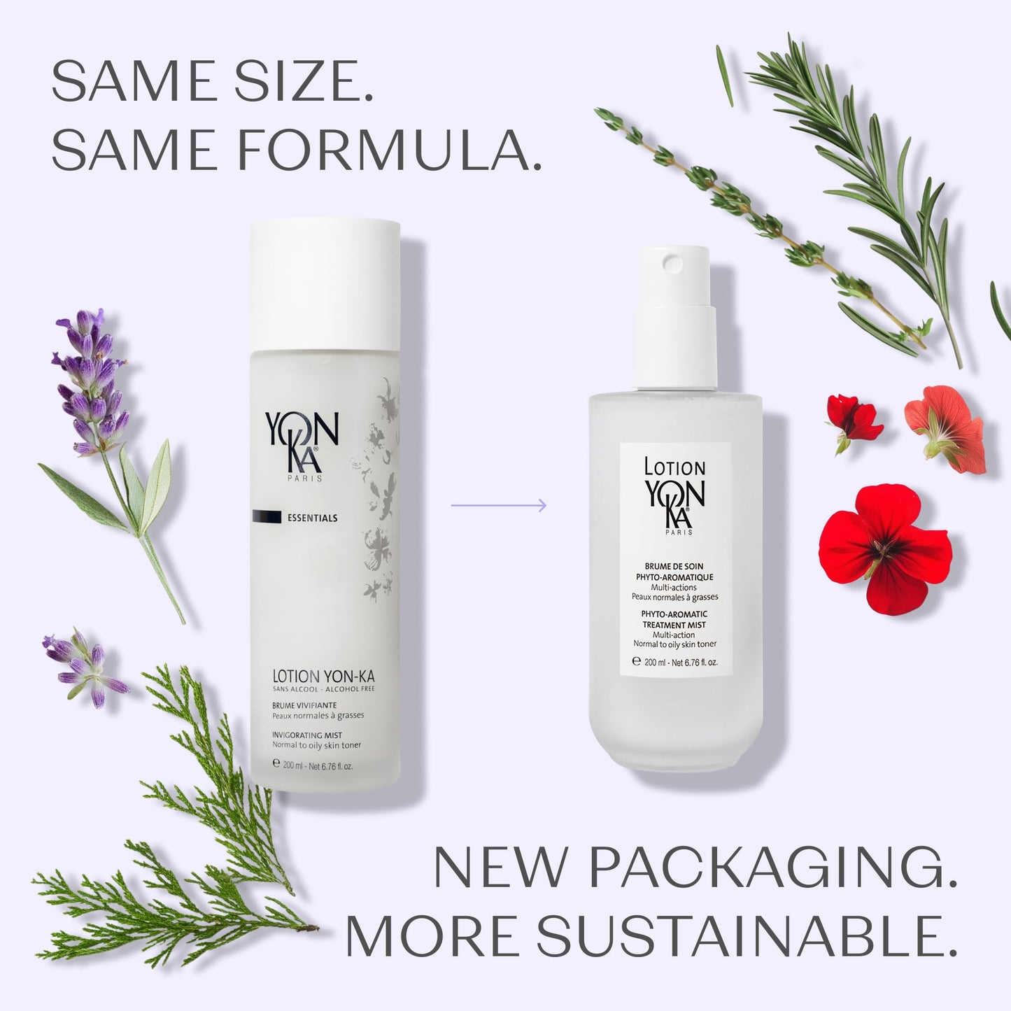 Yonka Lotion PNG Toner | Refreshing Daily Face Mist with Botanical Essential Oils, Aloe Vera & Rosemary | Hydrates, Soothes & Mattifies | Alcohol-Free Toner for Normal to Oily Skin | 6.76 fl oz