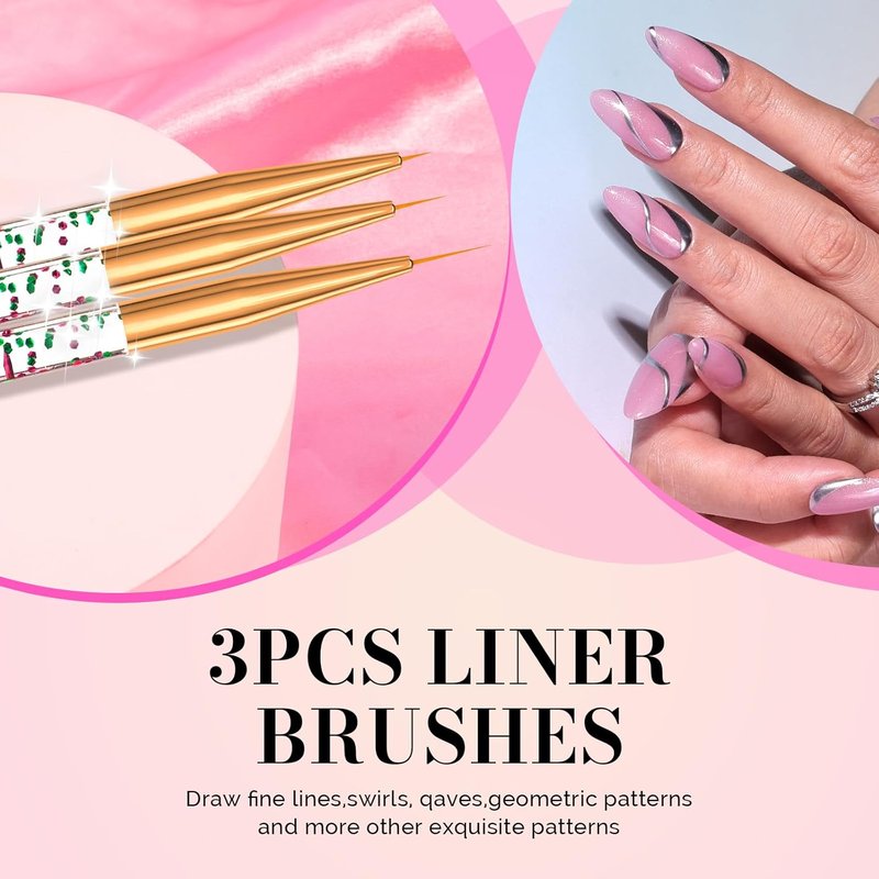 Kolinsky Acrylic Nail Brush Set - 31 Pcs Professional Nail Art Brushes | Precision Tools for Perfect Nails