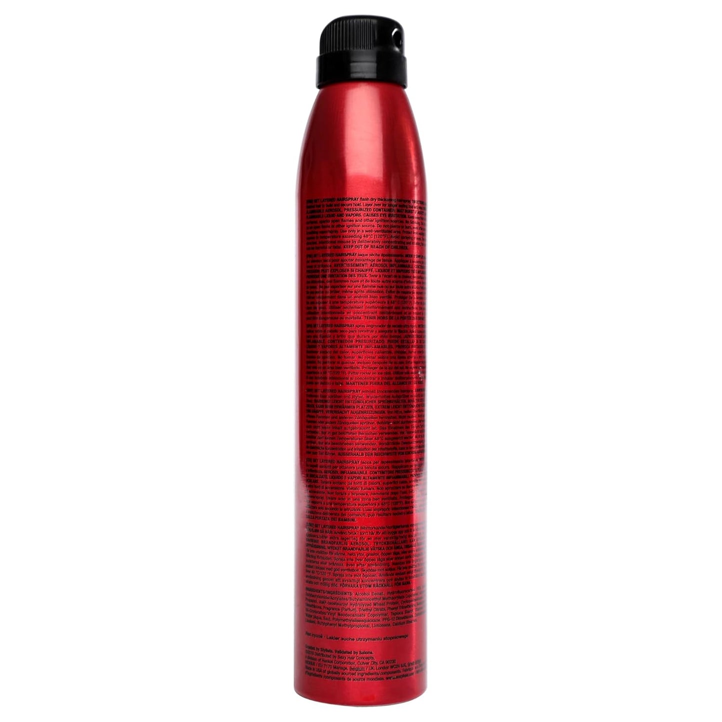 SexyHair Big Get Layered Thickening Hairspray - 8 Oz | Buildable Volume, Texture & Shine, Humidity Resistant