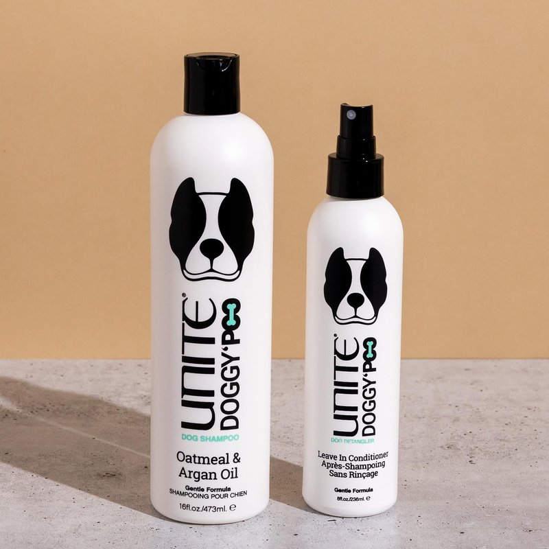 Unite Hair - Doggy 'Poo Detangler - Weightless Leave-in Conditioner that Instantly Detangles and Adds Shine to Your Dog's Coat - Safe for All Pet Types, 8 Fl Oz