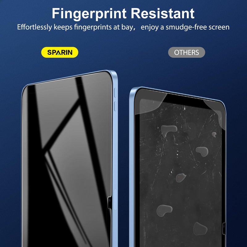 SPARIN Screen Protector for iPad A16 2025 11th (11 Inch) /10th Generation 2022 (10.9 Inch), 2 Pack Tempered Glass for iPad 11/10 Gen, Case Friendly, Anti-Scratch, Touch Sensitive