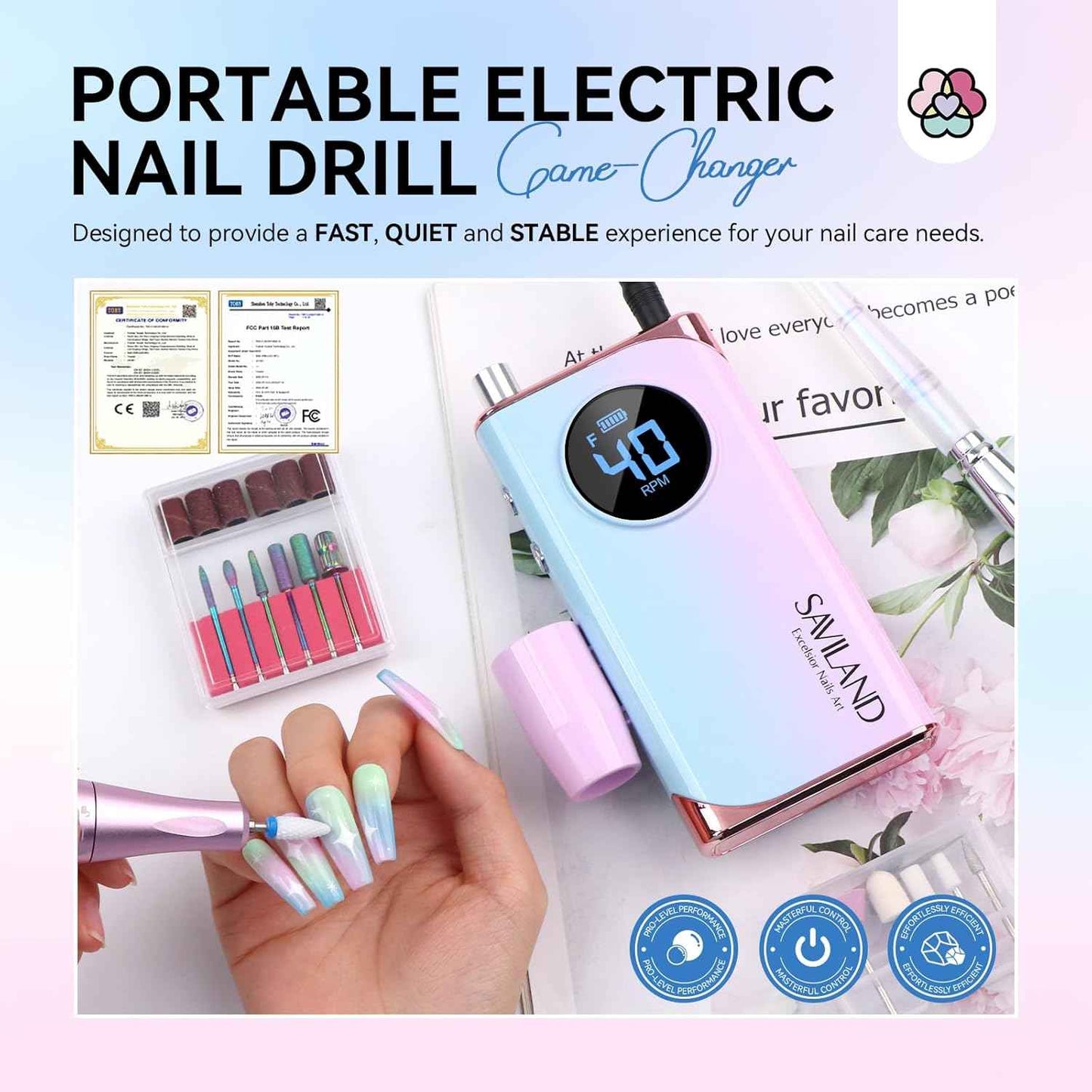 Acrylic Nail Kit Set - Complete Nail Art Supplies for DIY Manicure & Pedicure