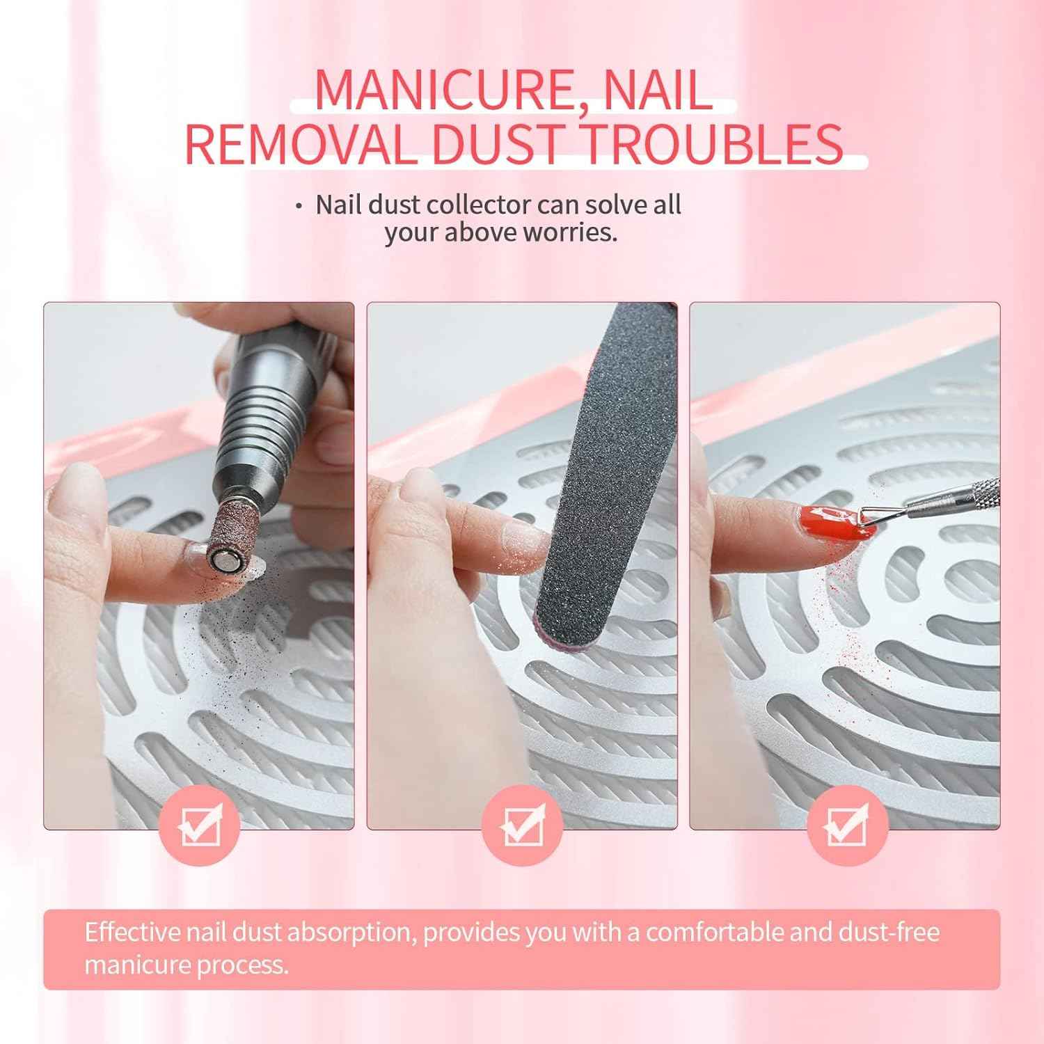 Nail Dust Collector with Lamp & Liquid Latex - SAVILAND Professional Nail Care