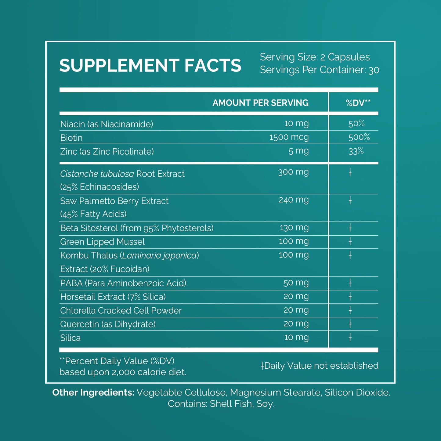 IVL - SeaNu Hair Vitamins Supplements - Hair Strength, Strand Thickness, Hair Growth - with Biotin, Vitamin B3, Zinc, Saw Palmetto Berry Extract, Green Lipped Mussel - Vitamin Hair Growth (1 Pack)