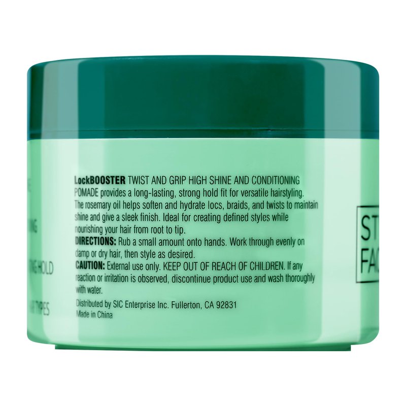 Style Factor Lock BOOSTER Twist & Grip Braid Gel (5 Oz.) with Rosemary Oil— Strong Hold, Flake-Free, Frizz-Free Hair Braiding Gel for Defined & Long-Lasting Twists, Locs & Braids