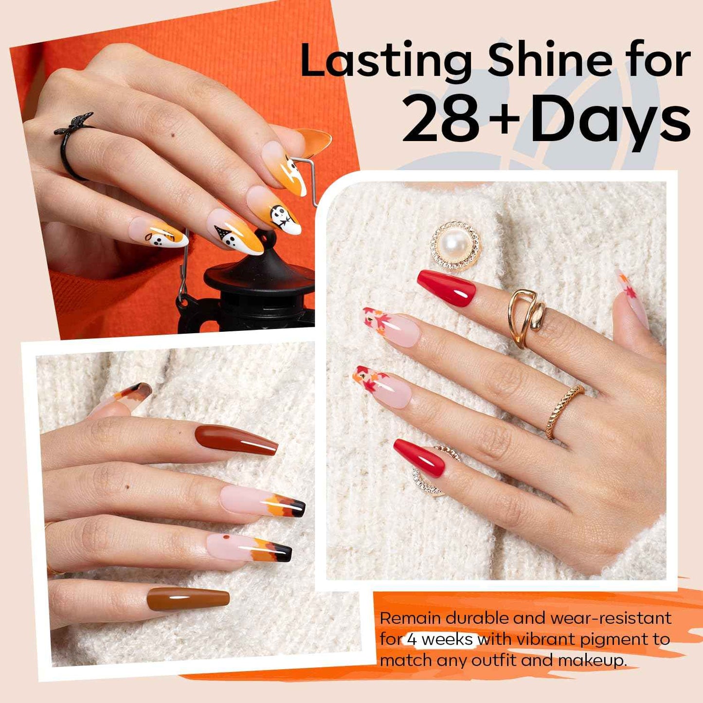 32 PCS Gel Nail Polish Set with Remover - Long-Lasting, Vibrant Colors