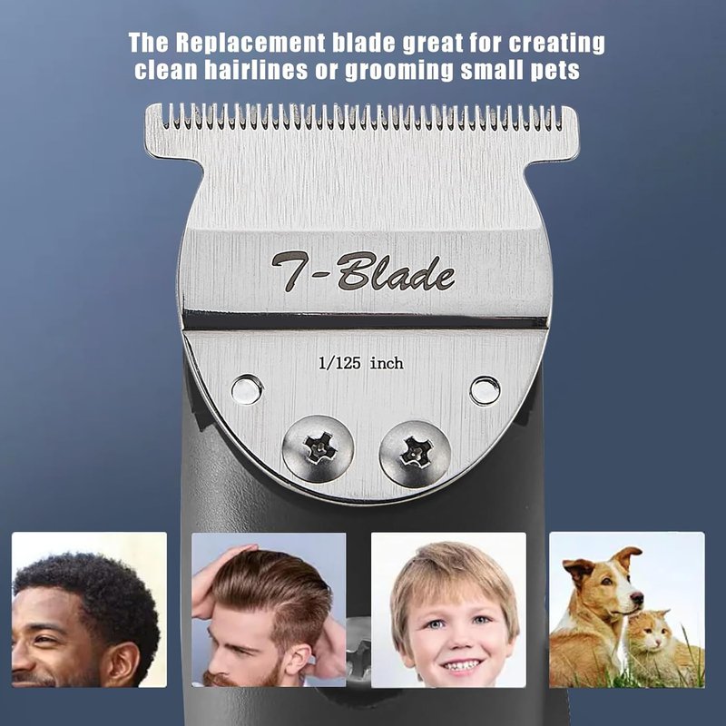 Wide T-Blade for Oster Finisher Trimmer | Precision Grooming for Clean Hairlines & Small Pets - 1/125" (2 Pack)