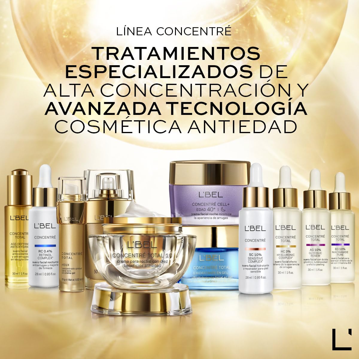 L'BEL Niacinamide 10% Facial Serum - Pure Vitamin B3 Concentrate for Radiant Skin