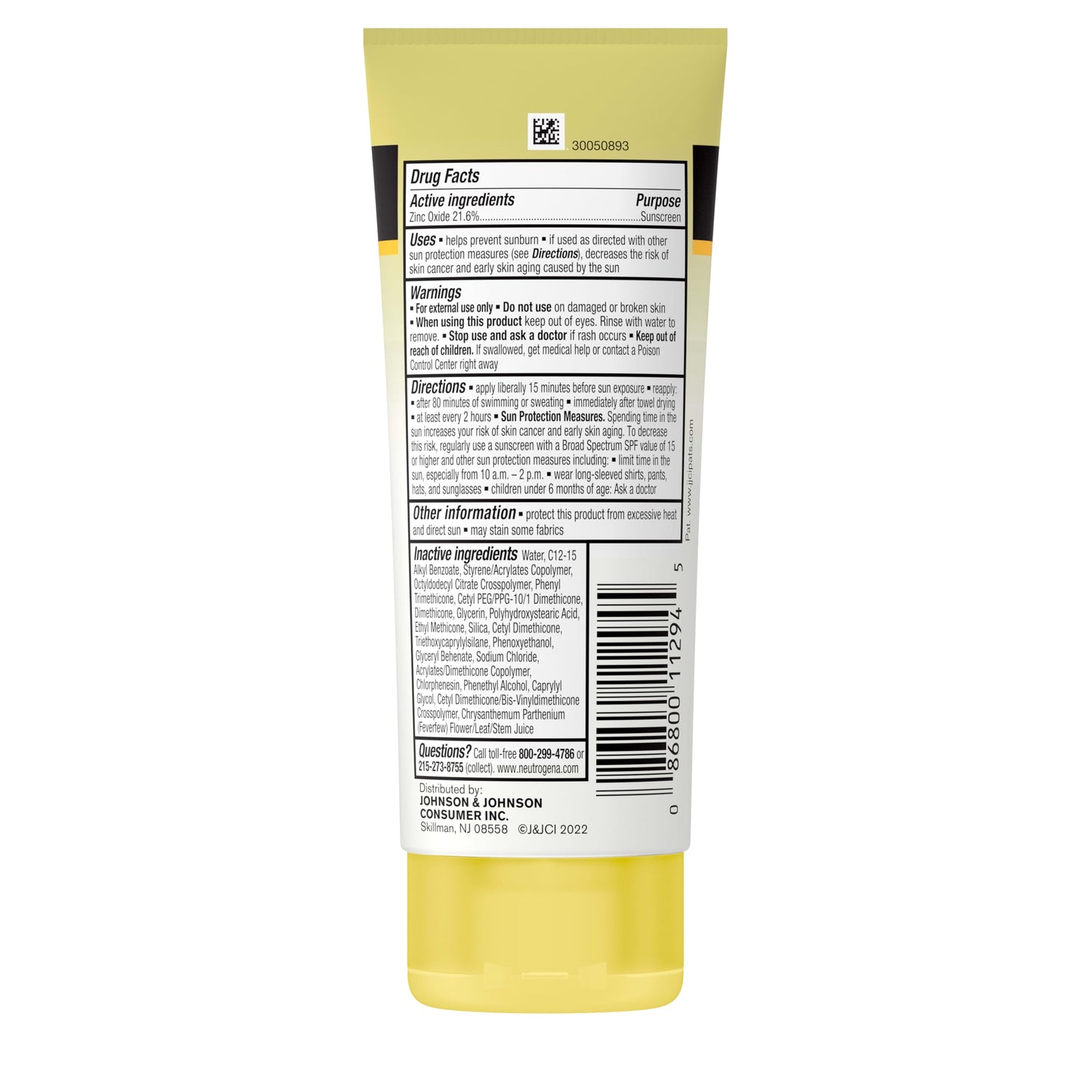 Neutrogena Kids Mineral Sunscreen Sheer Zinc Oxide Lotion, Broad Spectrum SPF 50 with UVA/UVB Protection, Water Resistant for 80 Minutes, Fragrance and Tear Free, 3 FL OZ