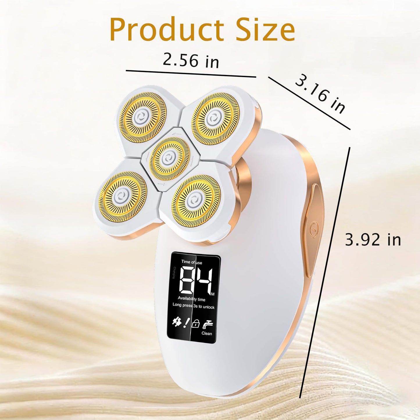 Electric Razor for Women, Rechargeable Wet Dry Waterproof Shaver with 5-Blade Head & LED Display - Cordless Hair Removal for Legs and Body 1